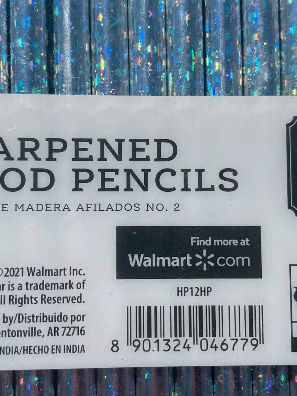 2 pack-12 count each-PenGear- Silver Sparkle Rainbow Pencils-Sharpened-NEW! - Picture 4 of 8